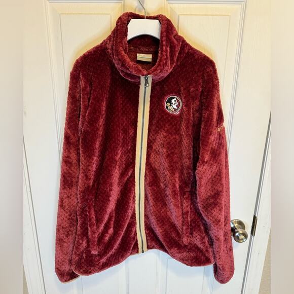 Women’s Columbia Sherpa Full Zip Fleece Jacket FSU Seminoles size Large - Picture 1 of 6